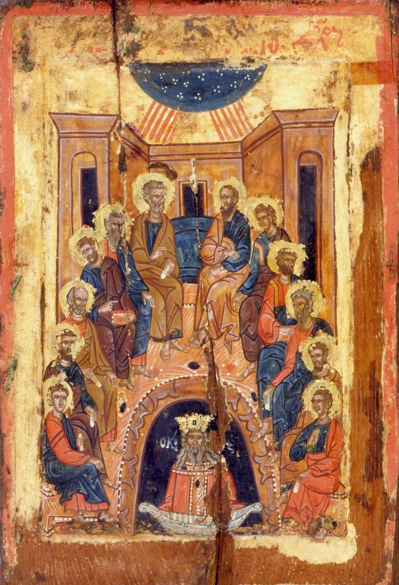 Pentecostes_Monasterio-de-San-Paul, Athos_SigloXVIII. Pentecostes_Monasterio-de-San-Paul, Athos_SigloXVIII.